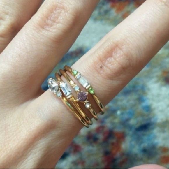 NWT 18k gold four piece Ring Set - Picture 10 of 16